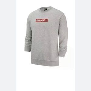 Nike (Grey) "Just Do it" Crew neck sweatshirt Mens size M(044)